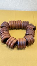 Vintage Wood Napkin Rings Set of 11 Costs Rica