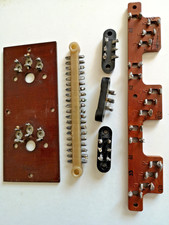 Set 6tlg. Vintage Montageplatte, Anschlussplatine