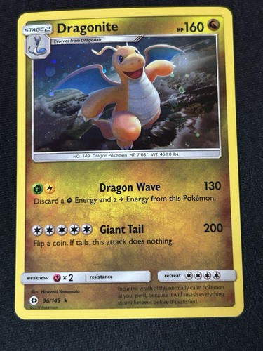 2017 Pokémon Dragonite - 96/149 - Cosmos Holo SM01 - Sun & Moon