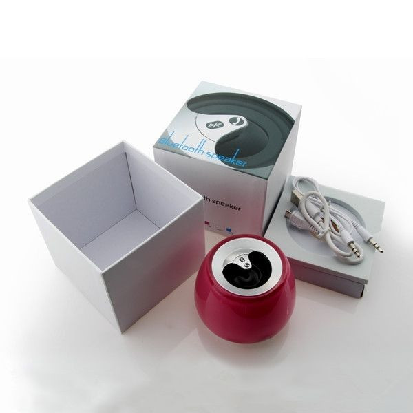 Mini enceinte Bluetooth rose pomme avec basse renforcée et batterie 6h