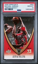 **PSA POP 1** 2008 UPPER DECK MICHAEL JORDAN JORDAN LEGACY #883 PSA 10 GEM MINT