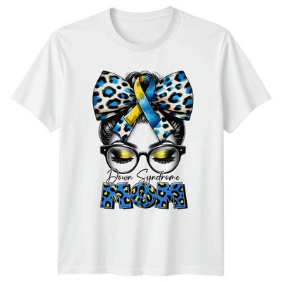 Down Syndrom Mama Damen T-Shirt Down Syndrom Bewusstsein Muttertag