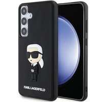 Karl Lagerfeld 3D Rubber Ikonik HüLle FüR Samsung Galaxy S24+ S926 Schwarz