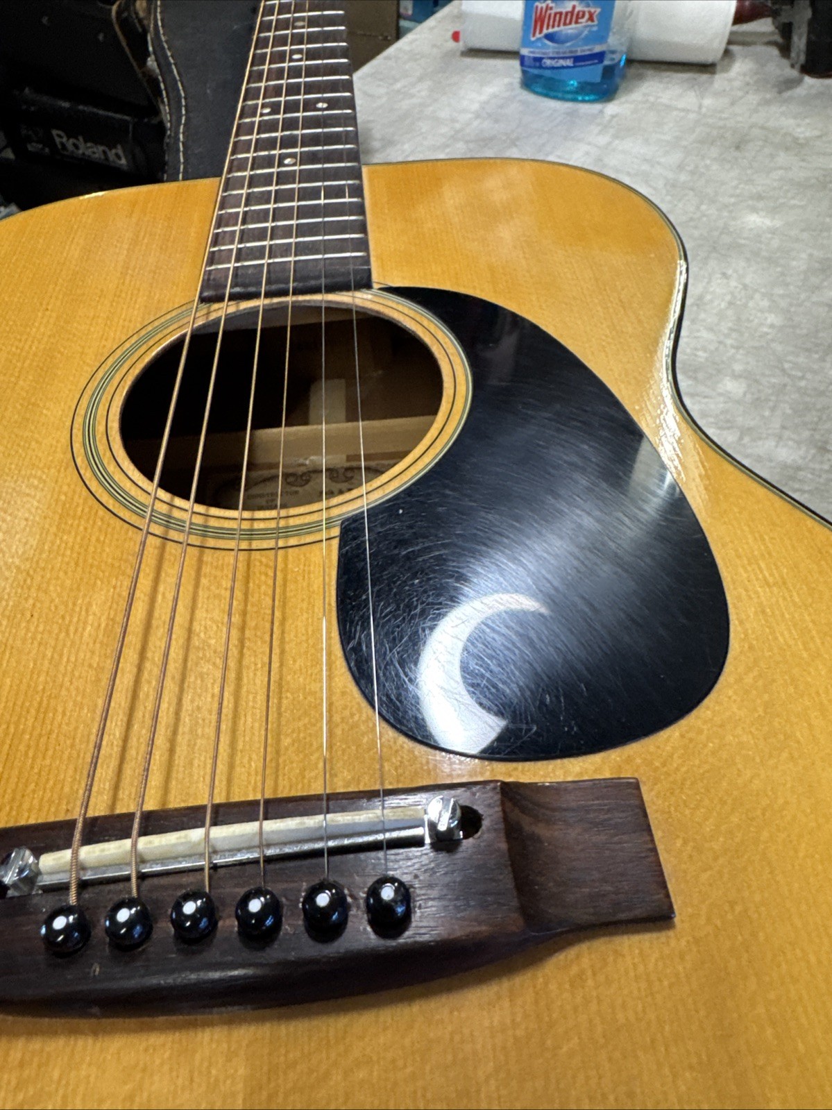 Vintage 1970's  1973 Takamine F-307  Acoustic Guitar Made In Japan NICE! +Case