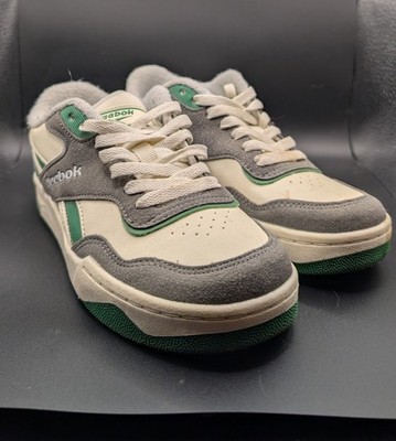 Reebok Unisex BB 4000 II Basketball Shoe, White/Pure Grey/Glen Green size 1