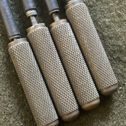 Vintage Antique Brass Handle FLEX SHAFT HEX TIP DRIVER Set Unique Handmade USA - Picture 2 of 8