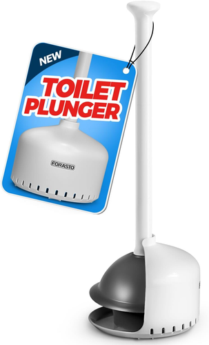 Toilet Plunger with Holder,Plungers for Bathroom with Holder,Heavy Duty Plunger - Picture 7 of 12