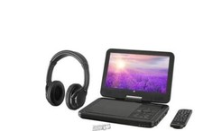 GPX-Portable 10.1" Bluetooth DVD/CD Player A/V output