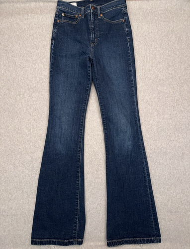 Gap 70's Flare High Rise Jeans Women's 6T TALL (28x34) Boho Hippie Fade Denim