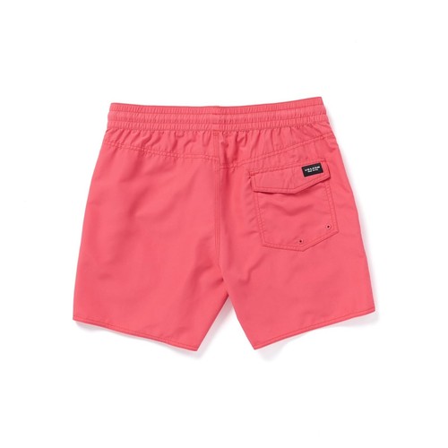Volcom Men's Lido Solid 16"-Outseam Swim Trunks Ruby, L - Picture 2 of 4