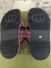 Gucci Canvas GG Platform Slide Sandals, size 38/8 — photo 6