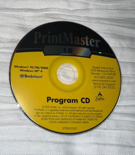 Vintage 2001 Broderbund Print Master 10 Publishing Suite CD-ROM - Picture 4 of 4
