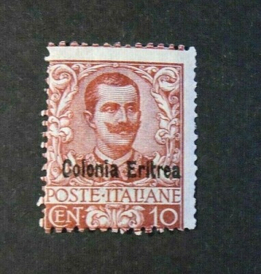 ITALY ITALY 1903 Col. Eritrea '' fr. d'Italia SVR Floreale 10c carm VLH* ss.22