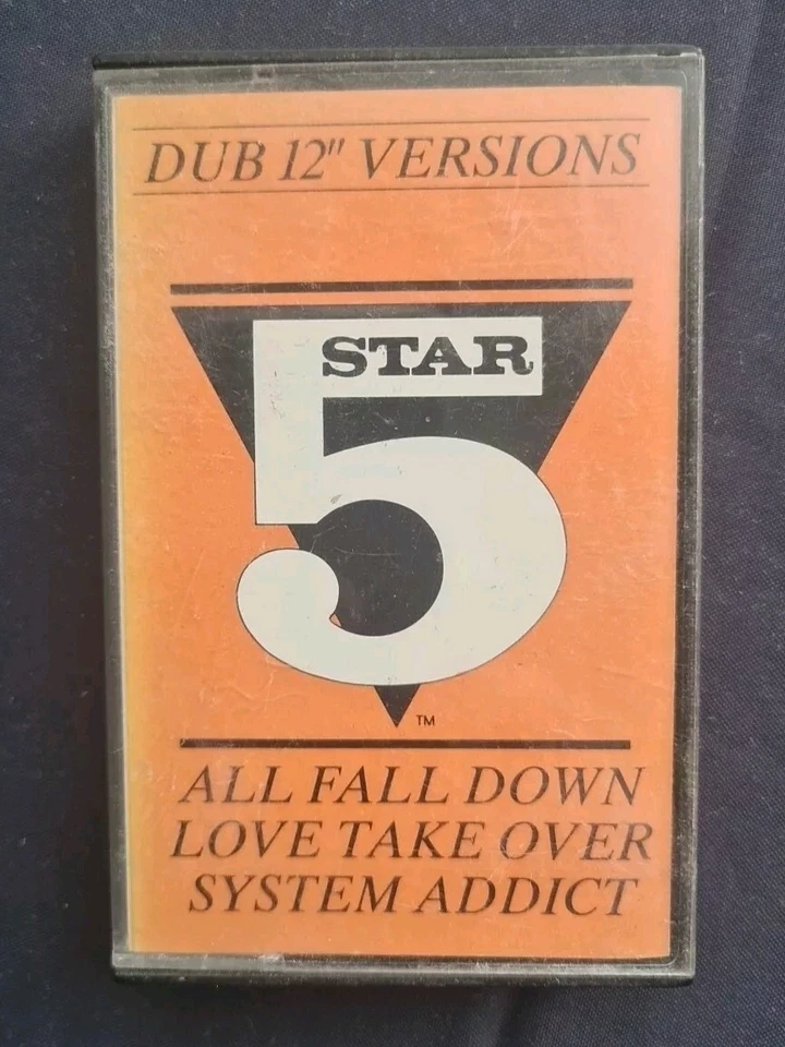 Five Star Promo Tape Cassette 1985 Dub 12" Versions All Fall Down System Addict - Image 2 of 4