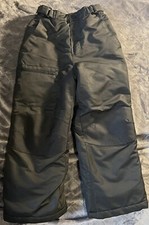 Swiss Tech Kids Snow Pants Unisex 8 Black Ski Pants Water Resistant