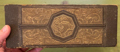 Antique Ornate Art Deco 3 Section Wooden Box with Lid Ehlbert Products Decor