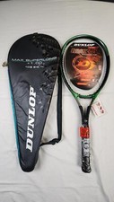 Dunlop Max Super Long Tennis Racket w/ Cover - 4 3/8 in, Longbody, OS, Vintage