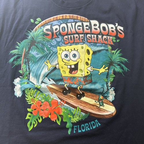 Vintage Y2K 2008 Nickelodeon SpongeBob SquarePants Plankton Florida T Shirt - Picture 2 of 6