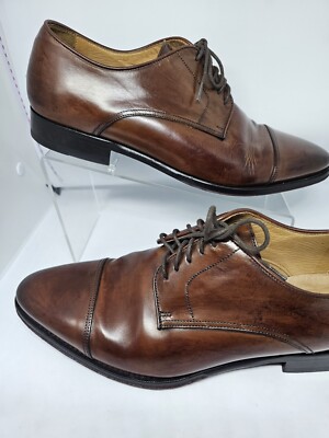 SuitSupply Oxford Dress Shoes Mens 42 Brown Leather Lace-Up  display picture 3