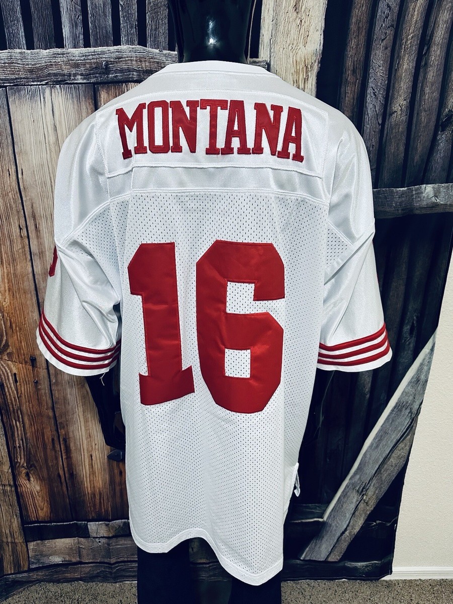 サンフランシスコ49ers モンタナ ジャージ 16 Throwback San Fransisco 49ers #16 Joe Montana Jersey Adult