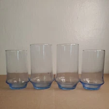 Libbey Azure Blue Beverage IMPROMPTU Glasses Tumblers 2 sizes! Mcm barware