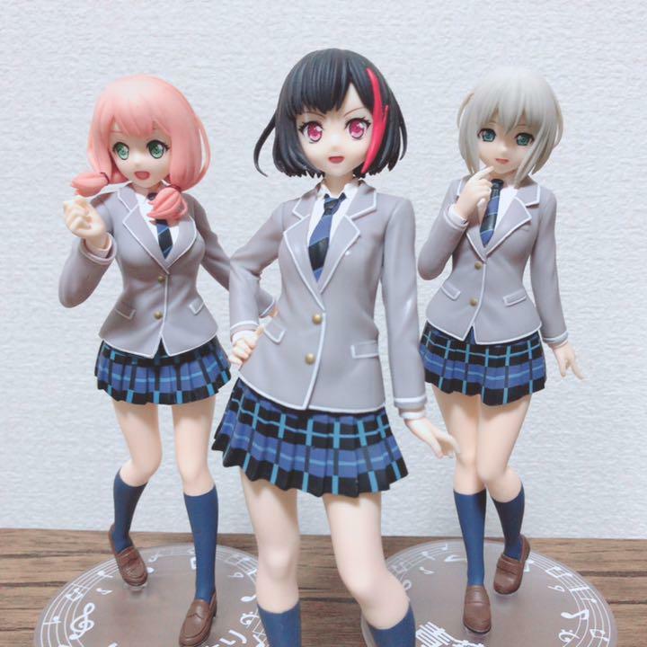 Bandori Bang Dream Girls Band School Days Premium Figure 3 Set