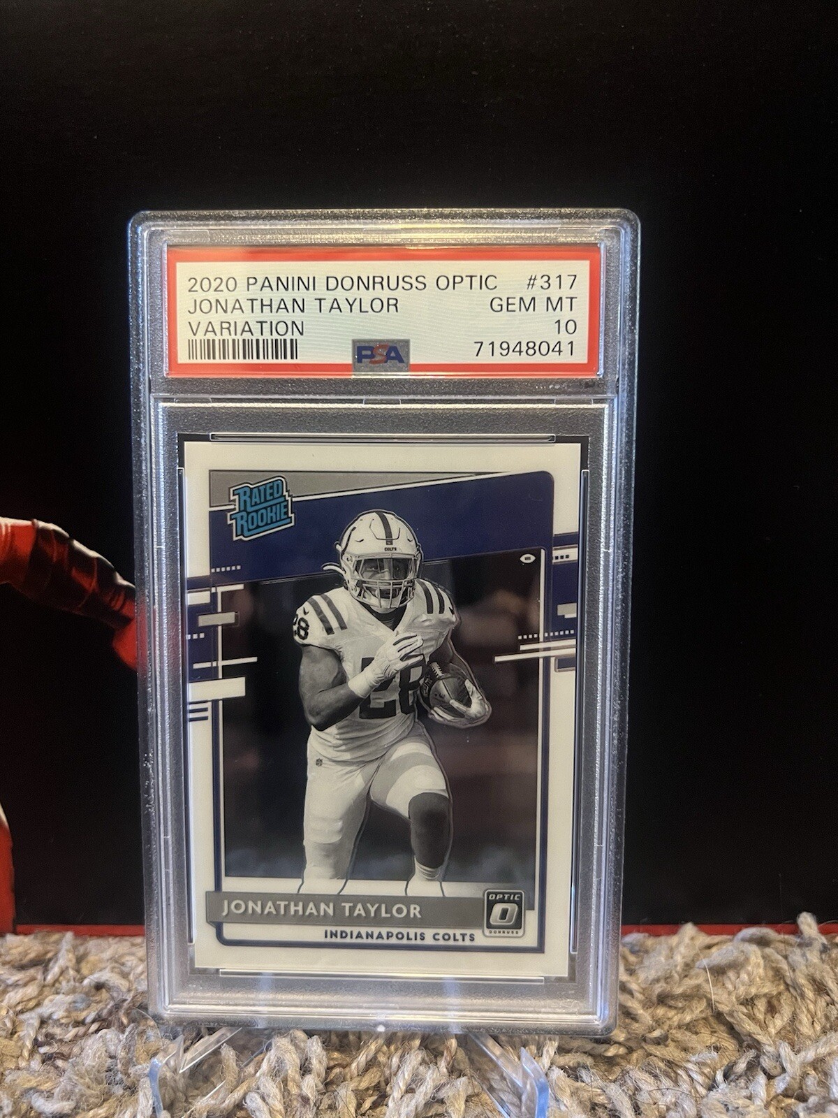 2020 Donruss Optic #317 Jonathan Taylor Variation RC PSA 10 Colts