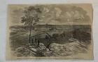 1864 magazine engraving~ GENERAL SHERMAN'S ARMY ENTERING RESACA, Georgia
