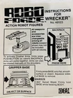 Robo Force: vintage Wrecker part instruction manual lot space robot