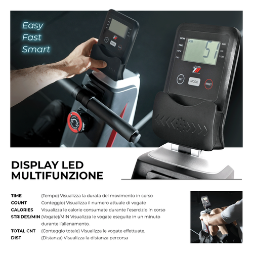 Vogatore Pieghevole Per Casa YM ROW 1000, Silenzioso Robusto Compatibile con APP - Foto 4 di 6