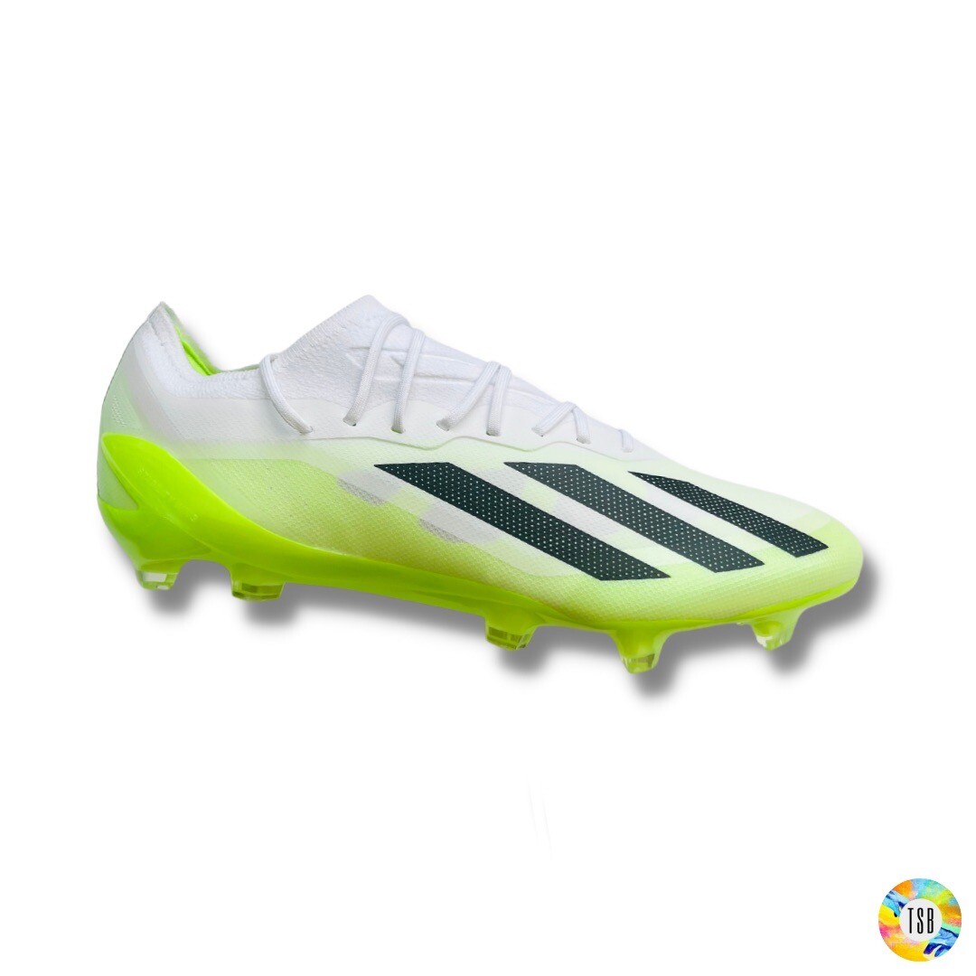 adidas X Crazyfast.1 FG White/Core Black/Lucid Lemon UK Size adidas X Crazyfast.1 FG White/Core Black/Lucid Lemon UK Size