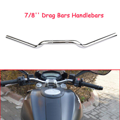 Guidon FLYER BAR chromé 1 (25,4 mm) compatible avec HARLEY BOBBER CHOPPER CUSTOM TÜV DIMPLED