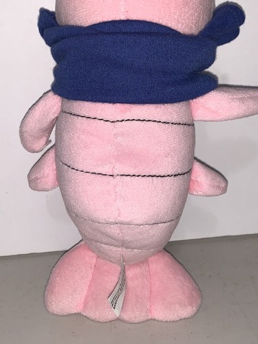 Bubba Gump Shrimp Co Original Plush 9" Louie Shrimp Toy Run Louie Run Shirt - Picture 4 of 6