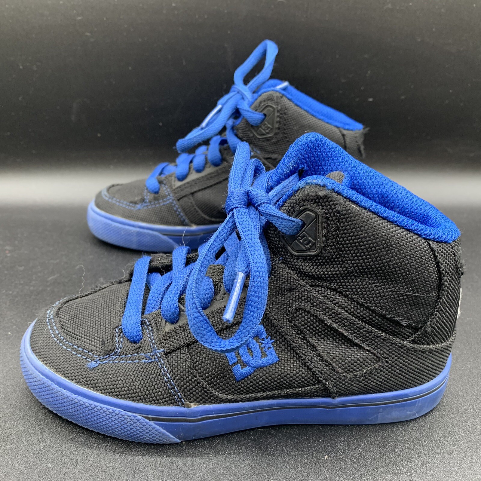 DC Youth Spartan High TX Black Blue Skate Shoes Size US 11Y eBay