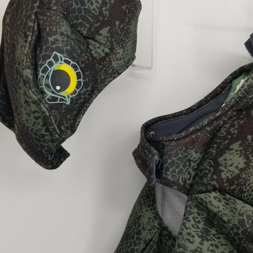 Animal Planeta Jurásico Stegosaurus Dinosaurio Perro Verde Mascota Disfraz Talla Pequeña Foto 3 de 4