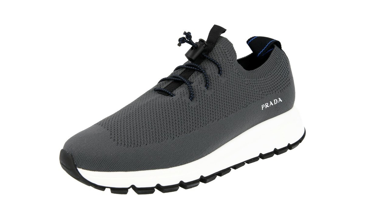 PRADA PRAX 01 SOCK SNEAKERS SHOES 4S3491 GREY MESH NEW US