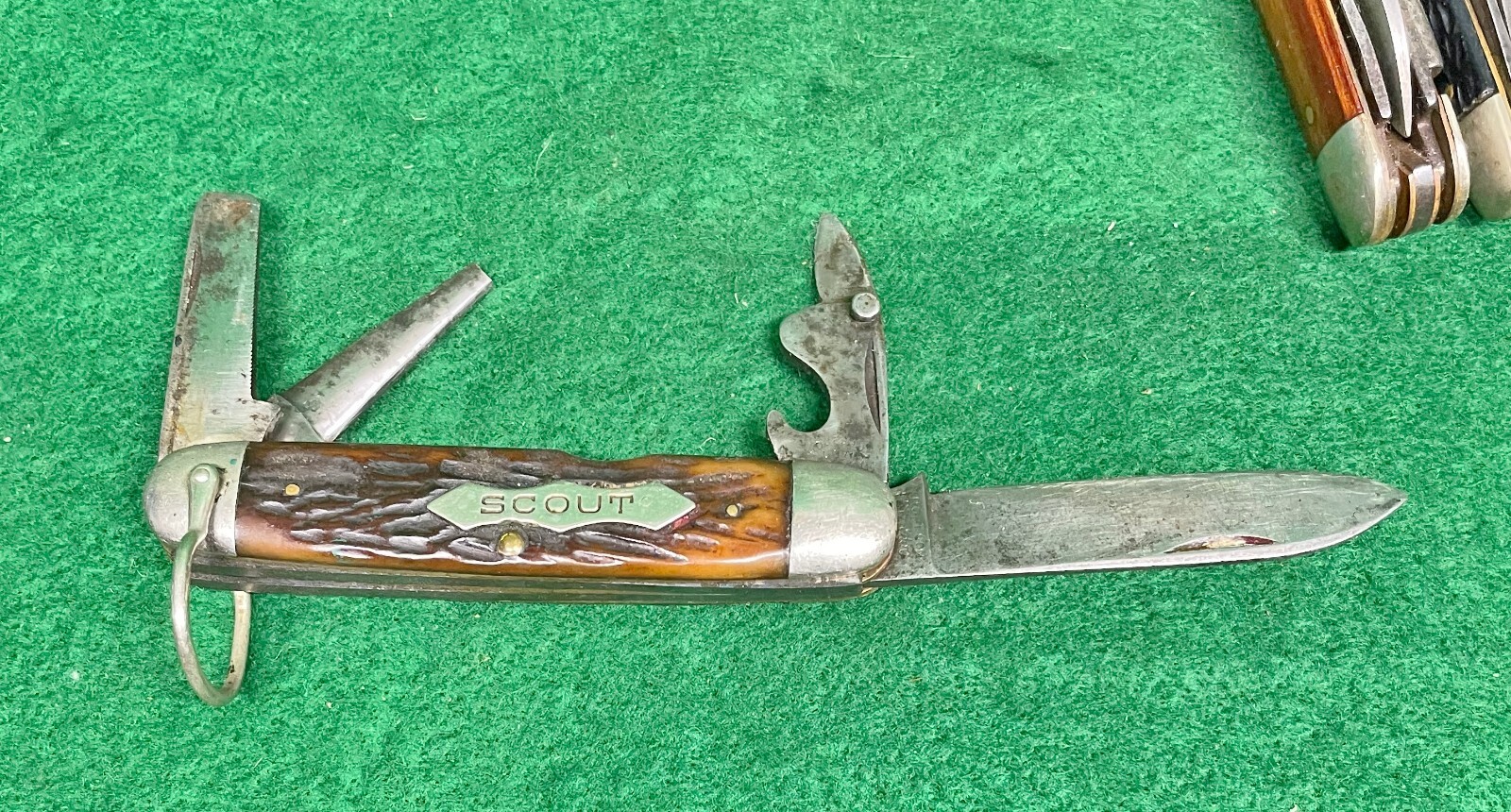 Lot of 5 Vintage Boy Scout Knives Imperial Old Timer Scout