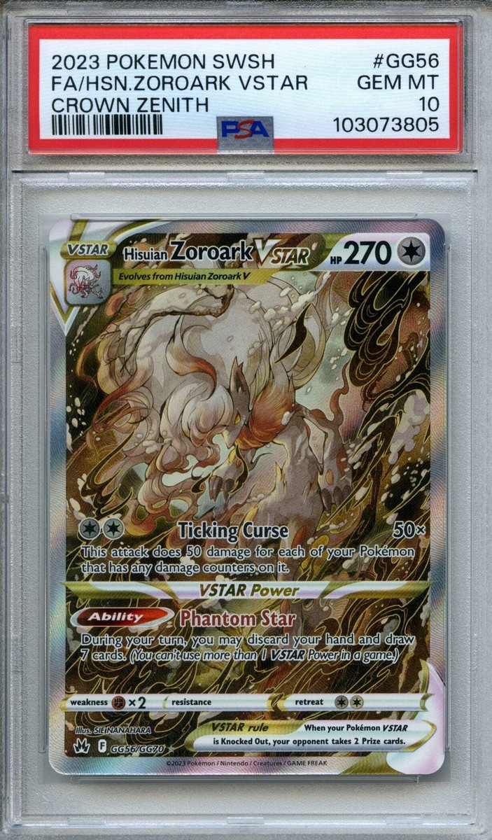 2023 Pokemon Crown Zenith Hisuian Zoroark VSTAR Full Art #GG56