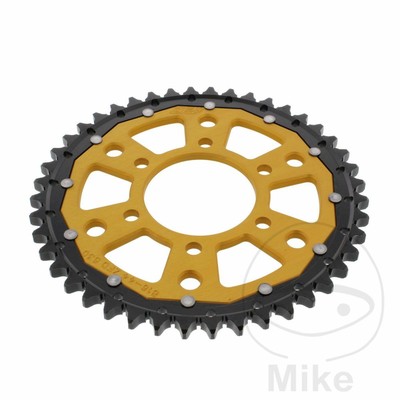 CORONA DUAL 44 DENTI PASSO 530 ORO ZF PER SUZUKI 750 GSX ES 1983-1986