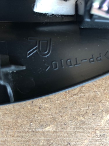 2011-2016 HONDA CR-Z RIGHT DOOR MIRROR GARNISH TRIM BEZEL 76220-SZT BLACK OEM - Picture 7 of 8