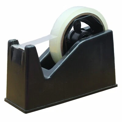 SUL Tape Roll Dispenser Parcel Packing BLACK Heavy Weight Duty Desktop Cello Sello