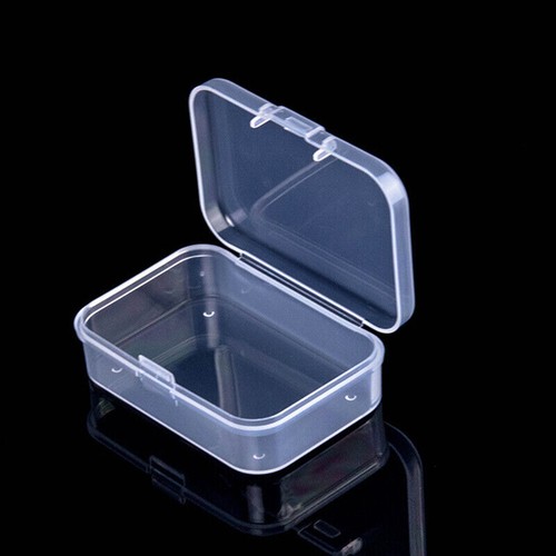 1-10X Storage Box Rectangular Plastic Transparent With Lid Container Case Holder - Picture 10 of 21