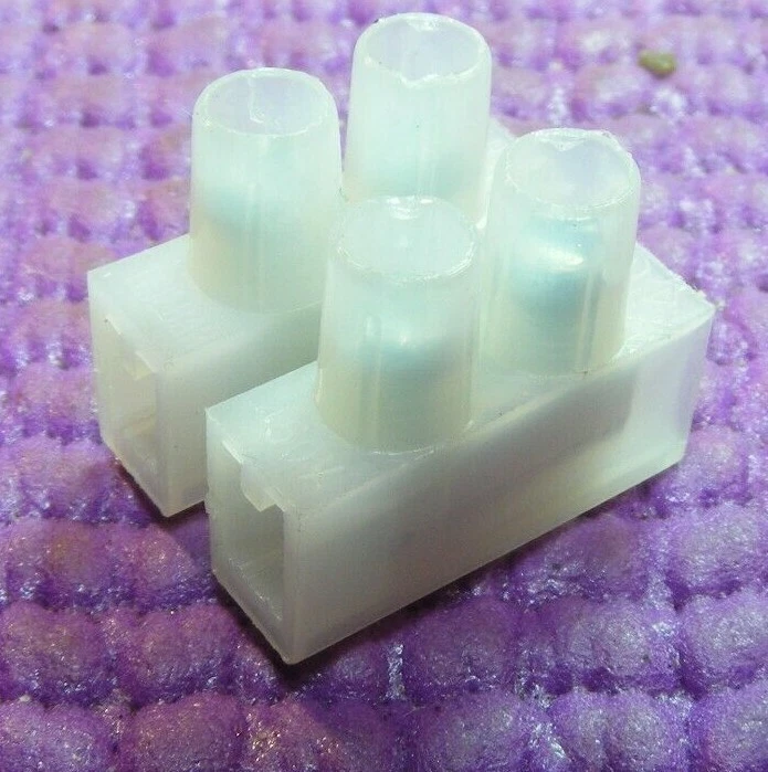 x20 UNION BLOCK 2 WIRE 2PIN 10A NYLON TINED BRASS Connector Terminal Barrier USA - Image 3 of 4