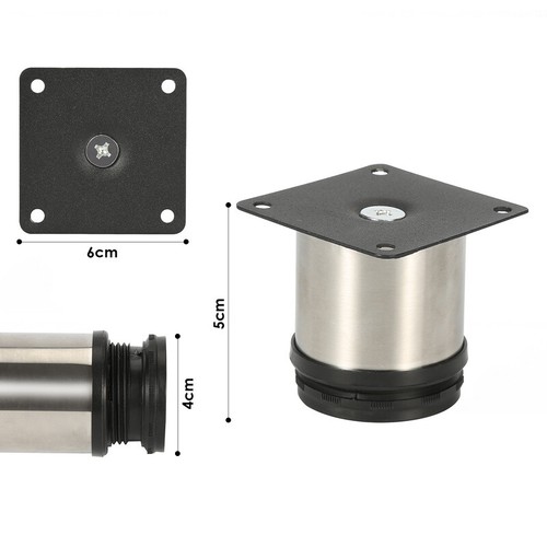 4X Möbelfüße Metall Sockelfüße Verstellbar Sofafuß Möbelfuß für Bett Möbelbein - Bild 15 von 33