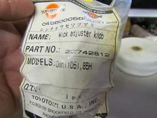 Genuine 22742812 Toyostove Kero-Sun Toyotomi Wick Adjuster Knob Omni 105 85H / P