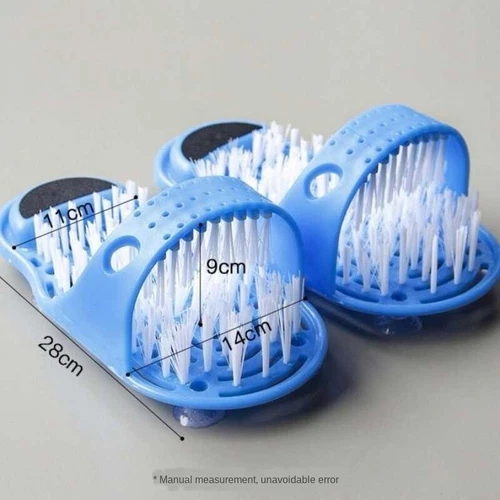 Foot Scrubber Brush Feet Massager Slipper Cleaner Wash Bath Shower Scrub Plastic - Picture 13 of 15