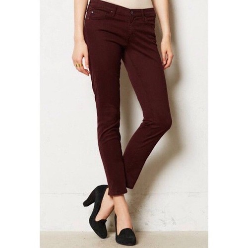 AG Jeans The Stevie Ankle in Bordeaux 