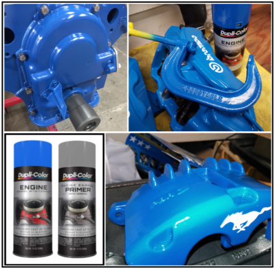 ブルーボートカバーフィットXPRESS SV16SCフィッシングベース Ford Blue Valve Cover Engine & Caliper Paint +Primer Rust