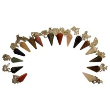 Mini kamień półszlachetny wahadło 2,5-3,5cm wiele odmian pendolo pendulo pendule dowser