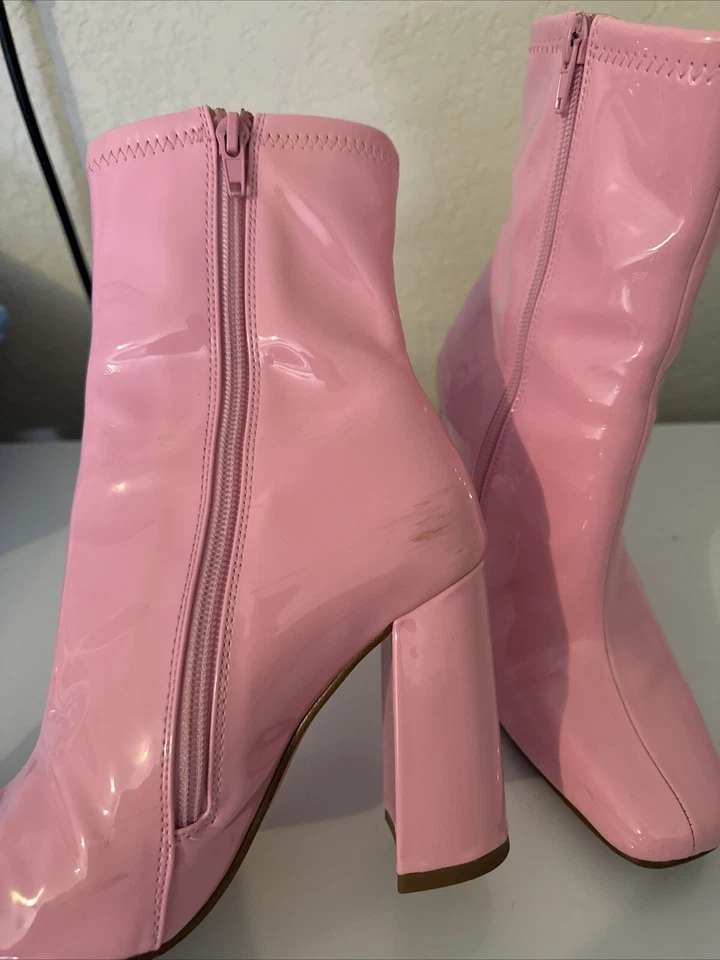 Botas Steve Madden charol talla 6,5 m Barbie usadas en excelente estado Foto 3 de 4